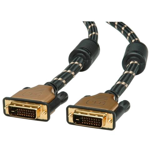 GOLD Monitor Cable, DVI (24+1), Dual Link, M / M 3 m cavo DVI - Foto 1